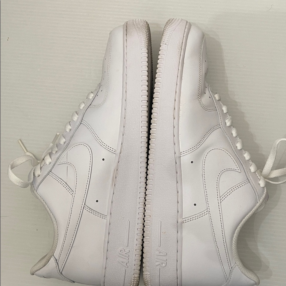 Nike Air Force 1 Low White Sneakers Men’s Size 12 - Picture 13 of 14